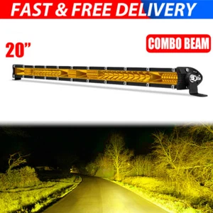 156W 20" Slim LED Work Light Bar Flood Spot Fog Driving Reverse Offroad 4WD 4x4 - Picture 1 of 12