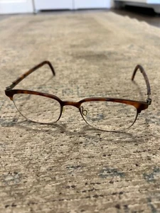 Lindberg T304 9802 titanium tortoiseshell eyeglasses frames 48 18 142 - Picture 1 of 9