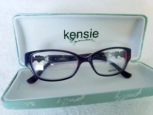 Occhiali da vista Kensie brillanti blu navy e lilla donna ragazza 49-15-130 montatura nuovi con custodia - Foto 1 di 9