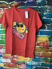 Cat & Jack Boys XXL Size 18 Short Sleeve Red Skateboarding emoji Shirt