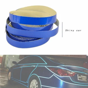 5mx1cm Blue Reflective Stripe Sticker Decal Tape Nice Truck Body Self Adhesive - Picture 1 of 5