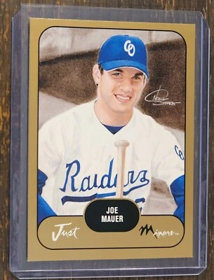 2002 Just Minors JOE MAUER Prototype Prospects Gold Rookie Minnesota Twins - Image 1 of 2