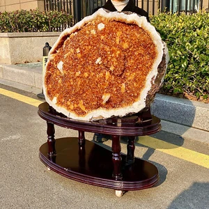 117.55LB Natural citrine crystal cluster flower - rare amethyst crystal specimen - Afbeelding 1 van 20