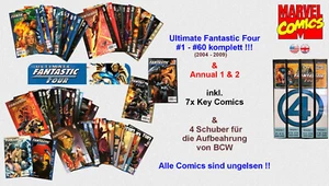 Fantastic Four Ultimate 1-60 & Annual 1,2 - & Schuber - ungelesen Marvel Comics - Bild 1 von 16