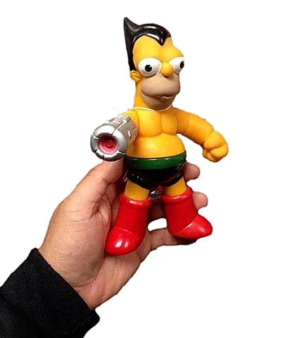 mexican HOMER SIMPSON ASTRO BOY TETSUWAN ATOM THE SIMPSONS PARODY ACTION FIGURE Cover