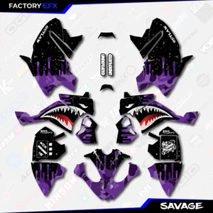 Purple Savage Camo Racing Graphics kit fits Polaris Outlaw 90 ATV Decals 07-14 - Picture 1 of 2