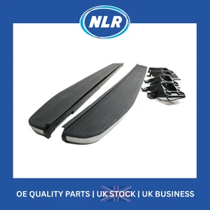Aftermarket Range Rover Sport, Vogue Side Steps Running Boards Black Silver 13+ - Picture 1 of 3