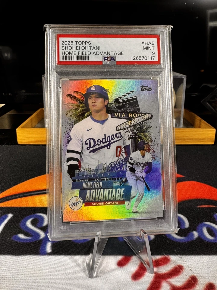 Shohei Ohtani 2025 Topps Home Field Advantage SSP Los Angeles Dodgers PSA 9 - Image 1 of 2