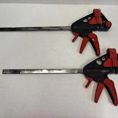 2 abrazaderas de barra Craftsman 31484 descatalogadas de 12” x 3,5” de alta resistencia RARAS liberación rápida Foto 1 de 4