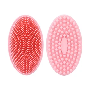 Silicone Body Exfoliating Brush Baby Bath Massage Brush Shower Scalp Scrubber - Picture 1 of 24