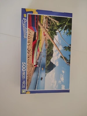 Puzzlebug Fishing Boats of Soufriere St Lucia Caribbean 500 Pieces New Sealed - Image 1 of 2