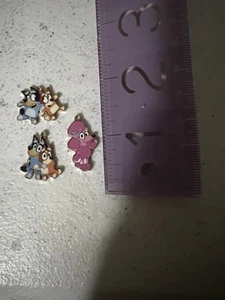 Bluey Charms New X3! Bingo Coco Gold Ludo Studios For Bracelet Or Necklace New - Picture 1 of 2