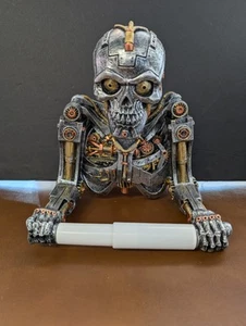 Totenkopf Toilettenpapier Rollenhalter Skelett Abschluss Bad Deko Wandhalterung - Bild 1 von 6