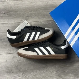 Adidas Samba Kids / Pre-School "Black / White / Gum" - Größe UK 13,5 / EU 32 - Bild 1 von 8