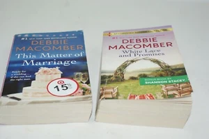 White Lace and Promises & This Matter of Marriage Paperback By  Debbie Macomber - Imagen 1 de 4