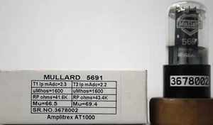 5691 Mullard made in England Amplitrex AT1000 Tested Qty 1 Pc - Picture 1 of 9