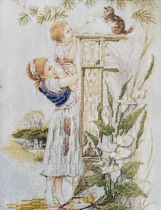 Semco VICTORIAN CHILDREN PLAYING No Count Cross Stitch Kit   **RARE / VINTAGE** - Bild 1 von 3