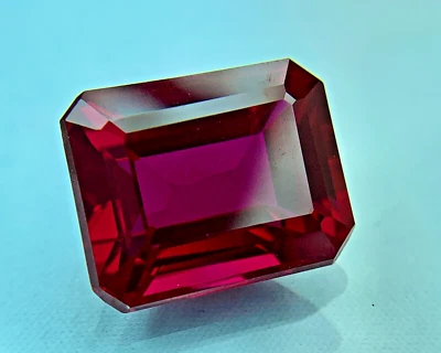 PIGEON BLOOD RED 17.67 CT PERFECT RUBY CORUNDUM OCTAGON GEMSTONE CHRISTMAS GIFT - Image 1 of 4