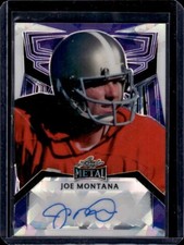 2023 Leaf Metal Draft Football Joe Montana AUTO #2/5 signed