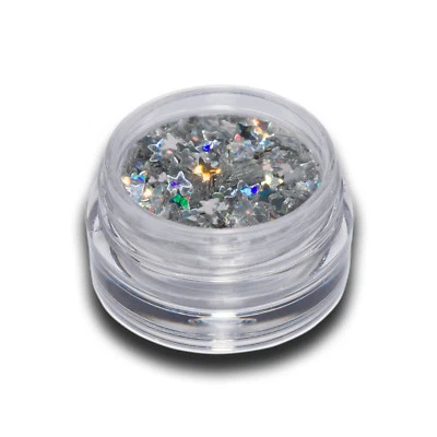 MARKENLOS Schmetterling Butterfly Einleger Shapes Nailart Nail Glitter Silber Nageldesign