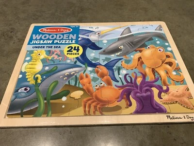 Melissa and Doug Under The Sea Wooden Puzzle - Image 1 of 4