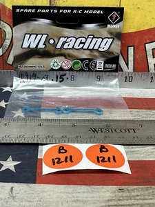 Wltoys A949-02 Suspension Brace for: Front N Rear Blue Anodized Aluminum 2pc. - Picture 1 of 3