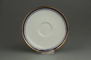 Platillo para café Seltmann Weiden Diana 23203 borde dorado azul gris - Imagen 1 de 1