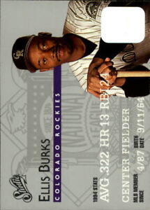1995 Studio Baseball Card #153 Ellis Burks