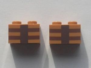 2 x LEGO Medium Nougat Brick 1x2 Minecraft Crafting Table 3004pb123 Set 21115 - Picture 1 of 1