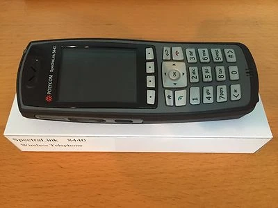 SpectraLink 8440 Polycom 2200-37148-001 without LYNC Handset  Refurbished Black - Image 1 of 2