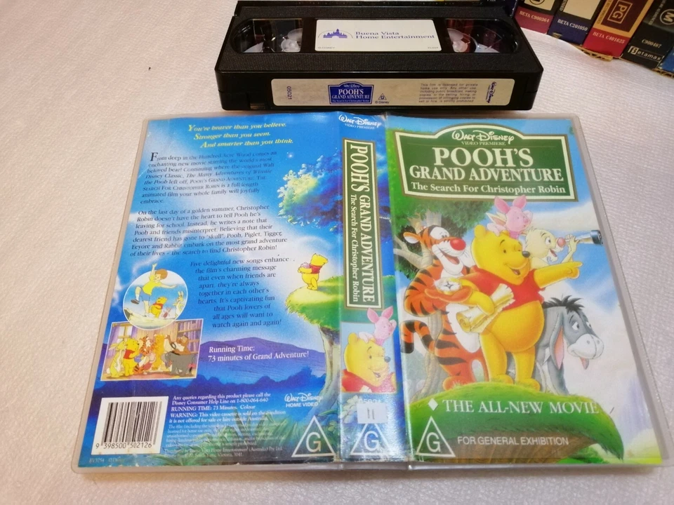 WINNIE THE POOH - POOH's GRAND ADVENTURE - Walt Disney Rare Vhs Classic CARTOON - Image 1 of 1