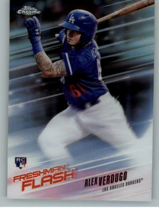 2018 Topps Chrome Freshman Flash Refractors #FF10 Alex Verdugo (ref 129728) - Image 1 of 2