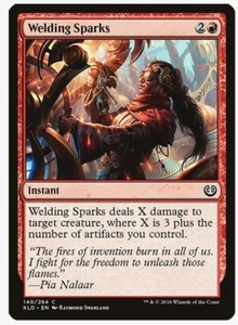 Welding Sparks (140) Kaladesh (KLD) PLAYSET (x4) Magic the Gathering NM/LP - Picture 1 of 1