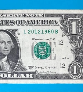 20 December 1960 : L 20121960 B $1 One Dollar Bill BIRTHDAY Note - Picture 1 of 3