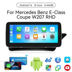Mercedes Clase E Cupé 10.25" NTG 4.5 W207 C207 Android 14 Coche Estéreo CarPlay - Imagen 1 de 16
