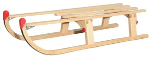 Holz-Faltschlitten klappbar 110x35x25cm Holzschlitten Schlitten Schneeschlitten - Bild 1 von 5