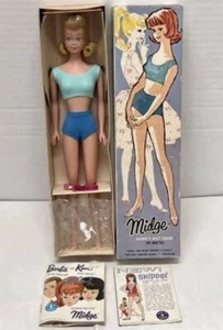 NIB 1962 Barbie “Midge Barbie's Friend" #860  Blonde W/Orig Box & Tag - Picture 1 of 9