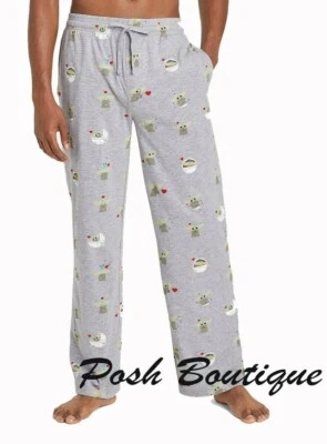Baby Yoda Pajama Pants Sleep Star Wars Mens Women S M L XL XXL Grogu Adult NWT - Photo 1/4