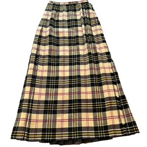 Vintage Kinloch Anderson Scotland Classic Kilted Maxi Skirt Wool Tartan size 6 - Picture 1 of 11