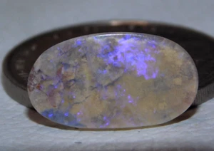 Australian Blue Jelly Opal 4 Ct, Natural Gemstone Cabochon 20x11x3 mm - Picture 1 of 7