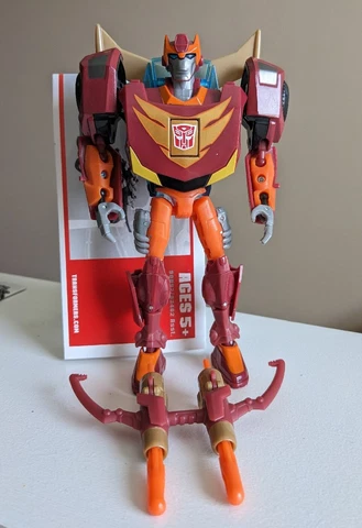 Transformers Animated Hot Rod Rodimus Prime - Deluxe Class Figure Complete Cover