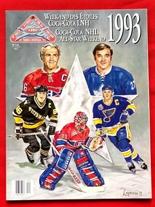 1993 NHL All Star Weekend Game Program Montreal Forum Ex Mint  - Picture 1 of 12