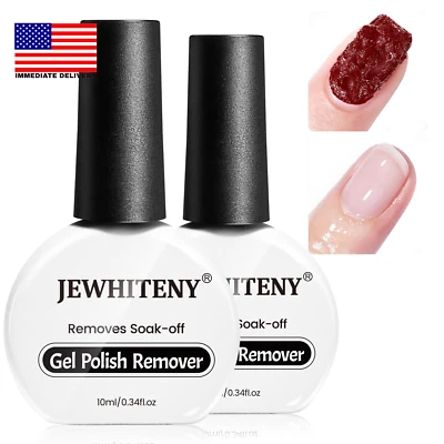 Removedor de esmalte de uñas en gel de 10 ml 2 piezas removedor de gel profesional para uñas 3-5 minutos Foto 1 de 4