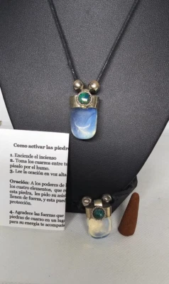 COLLAR / COLLAR RÚSTICO DE CUARZO LUNA RUSTICO LUNA PARA PROTECCIÓN 1 PIEZA Foto 1 de 2