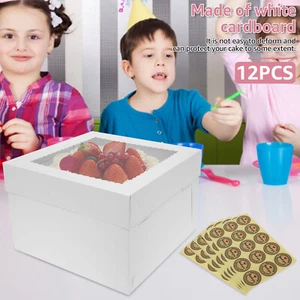 Cake Boxes Cake Containers Versatile Cardboard Bakery Take Out Carrier for paDMO - Picture 1 of 11