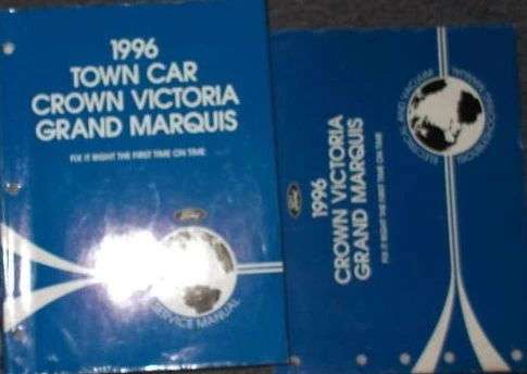 Ford Crown Victoria Mercury Grand Marquis 1996 juego manual de taller de servicio con tracción trasera Foto 1 de 1
