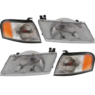 Headlight Lamp  Left-and-Right Left & Right for Nissan Sentra 200SX 1995-1997 Foto 1 de 4