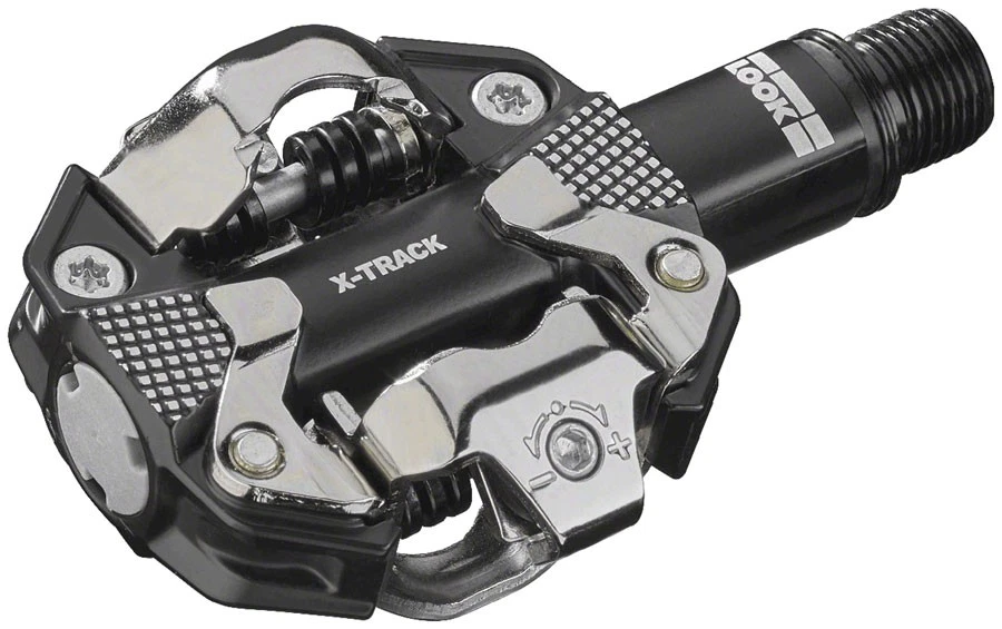 LOOK X-TRACK Pedals - Dual Sided Clipless, Chromoly, 9/16", Gray - Image 1 of 1