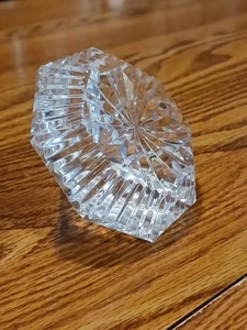 Signed Waterford Crystal Faceted Diamond Shaped Paperweight - FAST SHIPPING  - Picture 1 of 11