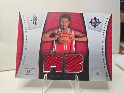2007-08 Upper Deck Ultimate Collection #ULTR-AB Aaron Brooks Rookie Materials - Image 1 of 2
